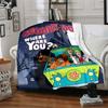 1Pc Scoobydoo Mystery Night Flannel Blanket, Soft And Comfortable, Casual Warm, Camping Travel, Christmas, Halloween Xmas Gift L136