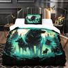 3D Printed Premium Oil Painting Dolphin Duvet Bedding Set, Children's Adult Bedding Set, Zipper with Pillowcase Bed Set, Double