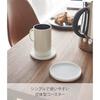 Yamazaki 3D Coaster Round White Approximately W10D10H0.9cm Tower Silicone 2538