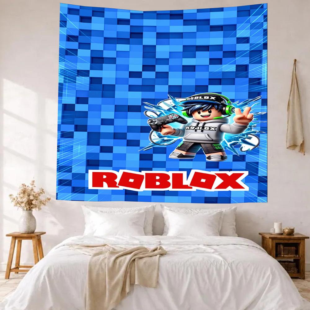 Roblox Wall Decor Tapestry Art For Pet Memorial Birthdaywedding Party Backdrop Family Gift
