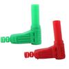 4Mm Right Angles Banana Plugs with Screw Lock Mechanism Safe Insulated Electrical Aapter for Stable Electrical Contact