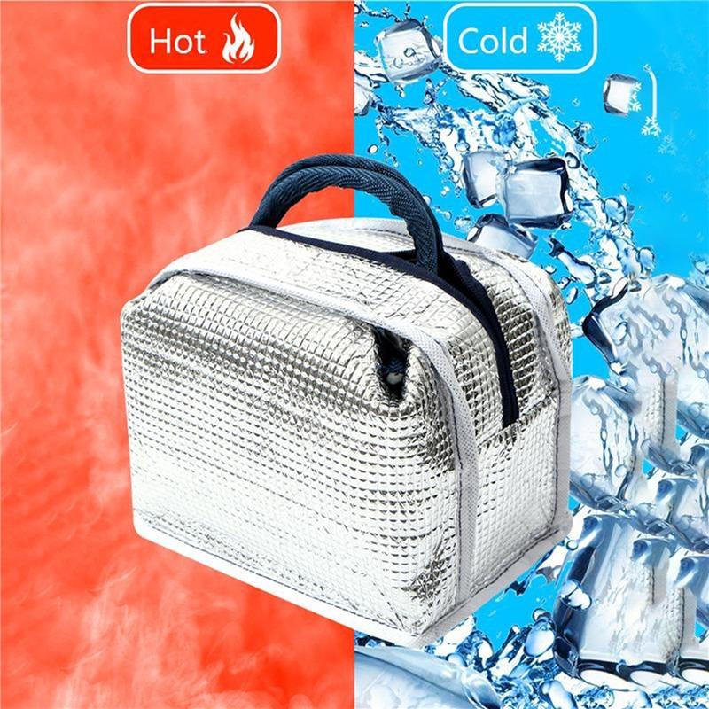 Portable Lunch Bag Tote Insulated Box Canvas Thermal Cold Warm Food Container School Picnic Men Women Kids Bento Storage Pouch