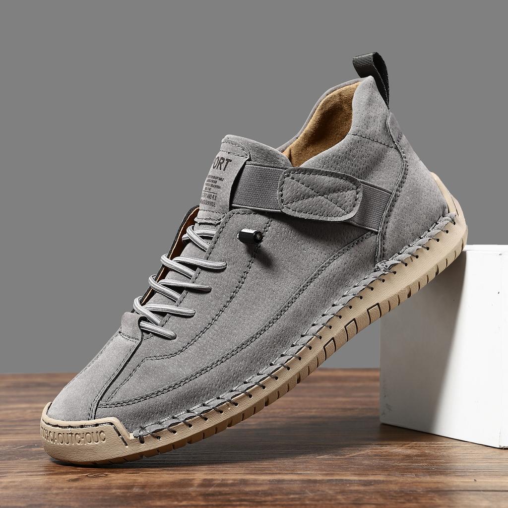 Fashion Best-selling Hand-stitched Women's Shoes, Ox Tendon Soft-soled Mom Shoes, Autumn and Winter Flat Single Shoes, Casual Shoes