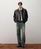 Draw Fit A-2 Leather Blouson Jacket [Brown]