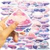 50 Cartoon Colorful UFO Doodle Stickers Personalized Decorative Guitar Notebook Suitcase DIY Waterproof