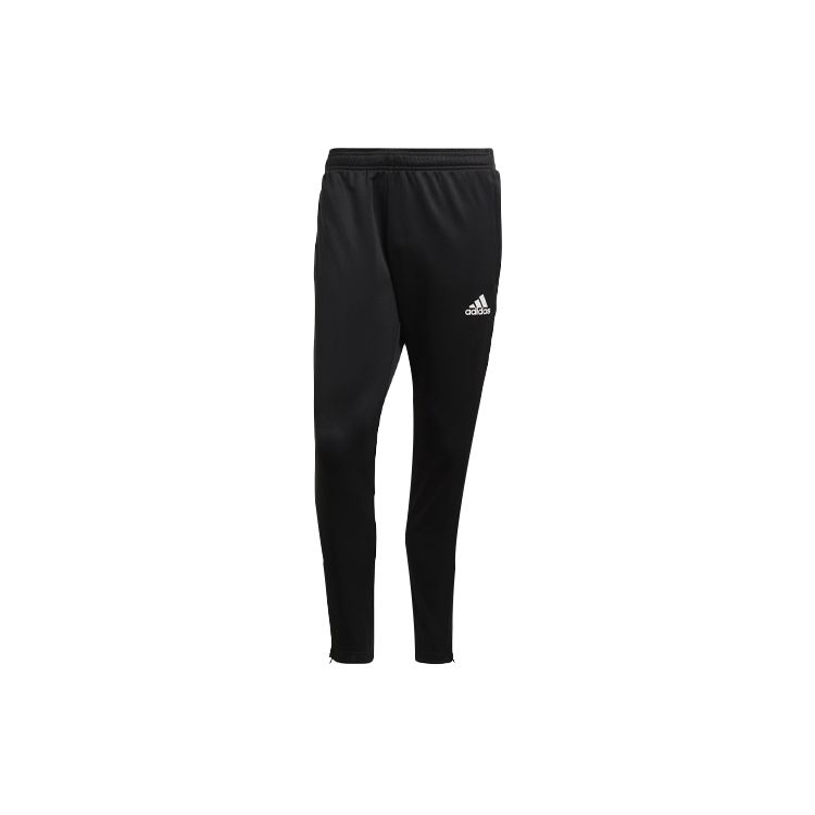 Adidas Logo Print Side Stripe Zipper Split Knit Sports Pants Men bottoms Black GH7306 M