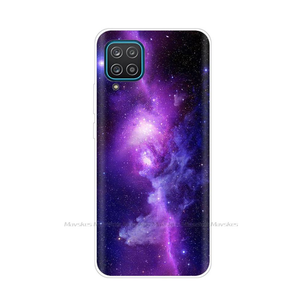 Soft Silicon Cover For Samsung Galaxy A12 Case Cute Flower Cat Bumper For Samsung A12 Phone Case Cover For Samsung A12 A 12 6.5"