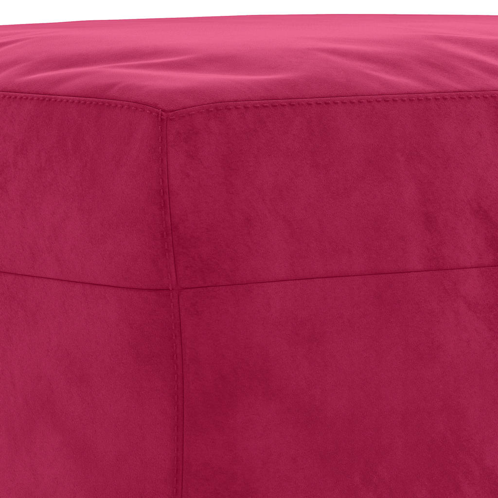 Velvet Bench in Wine Red 70 x 35 x 41 cm