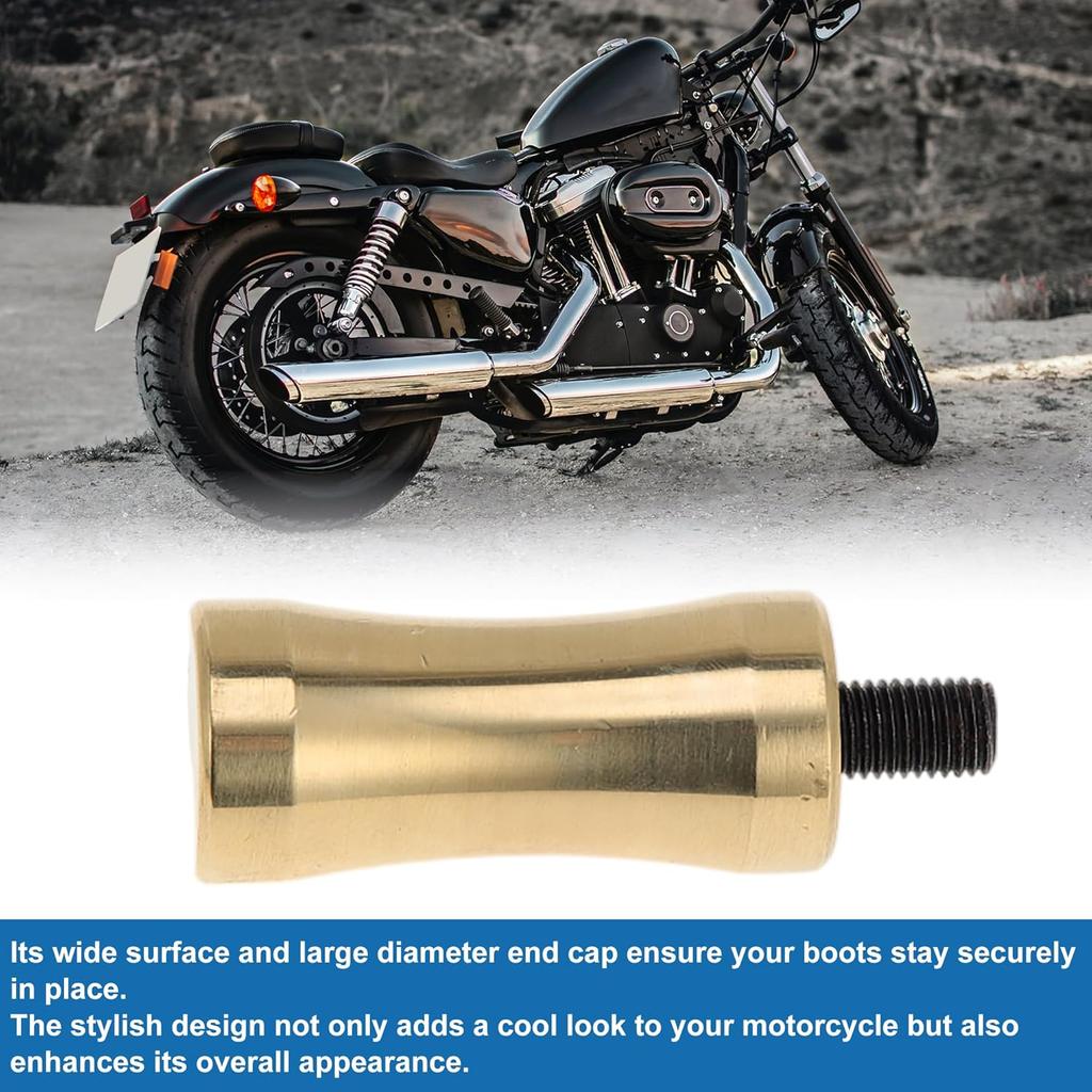 Brass Motorcycle Shifter Footrests Pegs for HARLEY-DAVIDSON 883R Cylinder Shift Foot Rests Peg Footboards Brass Iron 1 Pc