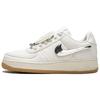 Travis Scott x Air Force 1 Sail Unisex Tenisky Bílá Gumově-Světle hnědá AQ4211-101