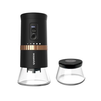 Oceanrich 2023 Model Electric Coffee Mill Gift Dedicated Canister Bundle Version USB TypeC Rechargeable Mortar Type Cordless Type Coffee Grinder