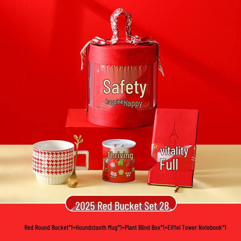 Lunar New Year Corporate Employee Gift Set 28 Mug, Plant Blind Box, Notebook