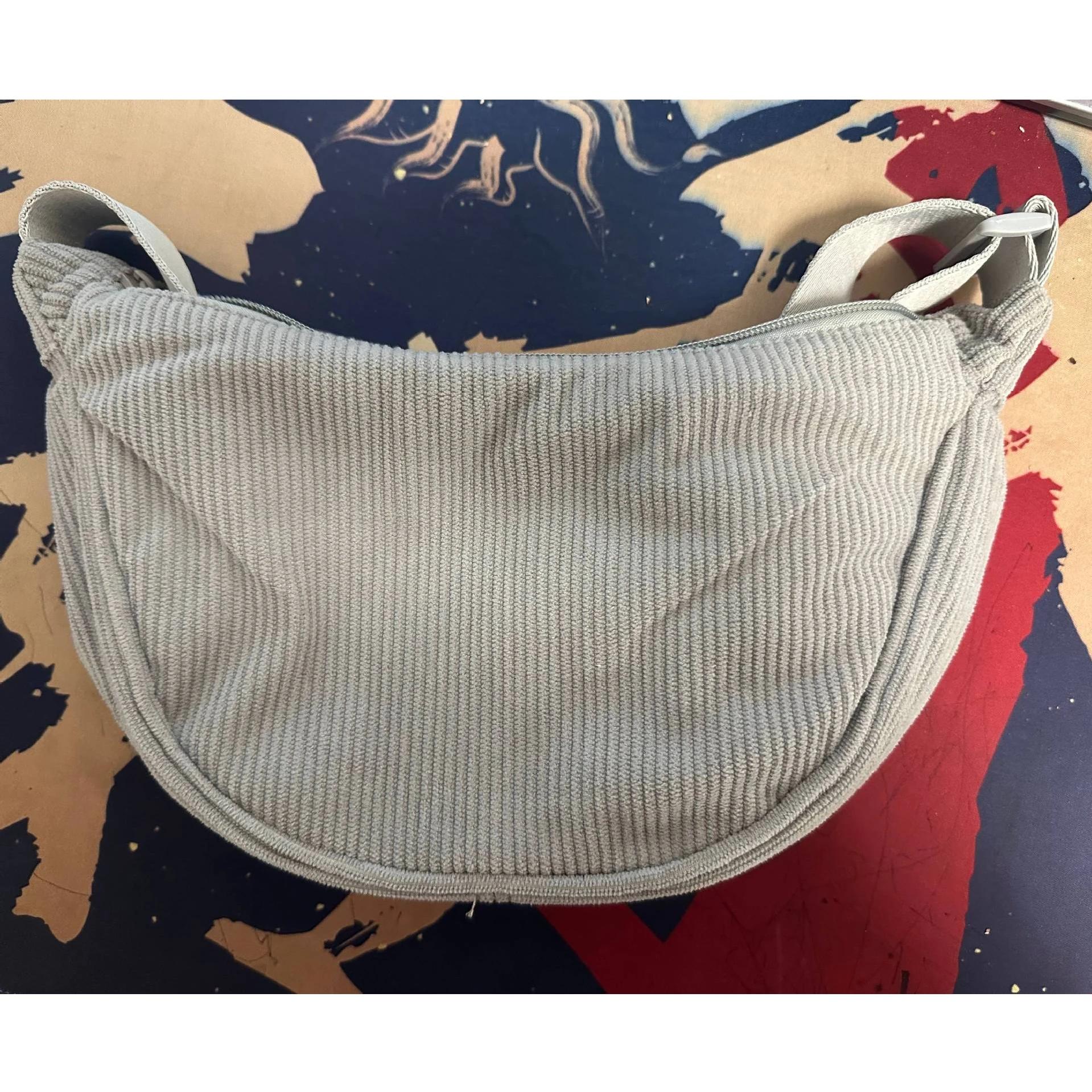 Effen Fluweel Dames Hobo Schoudertas Retro Casual Dames Crossbody Tassen Dames Dagelijkse Reistassen Messenger Bag 33x15x10cm blue