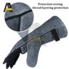Heat Resistant Oven Gloves Mitts Baking BBQ Gloves For Grill Heat Insulation Leather Forging Double Layer Welding Gloves