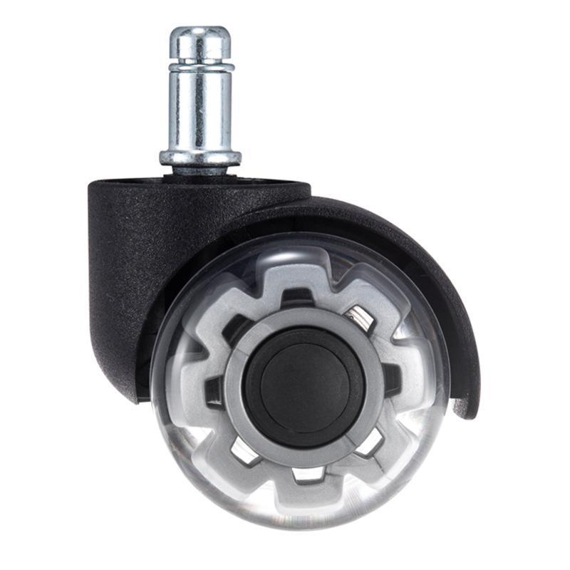 Silent Rubber Office Chair Swivel Caster Wheels 1/5Pcs Universal Easy to Replace Non-Scratch for All Floor Types