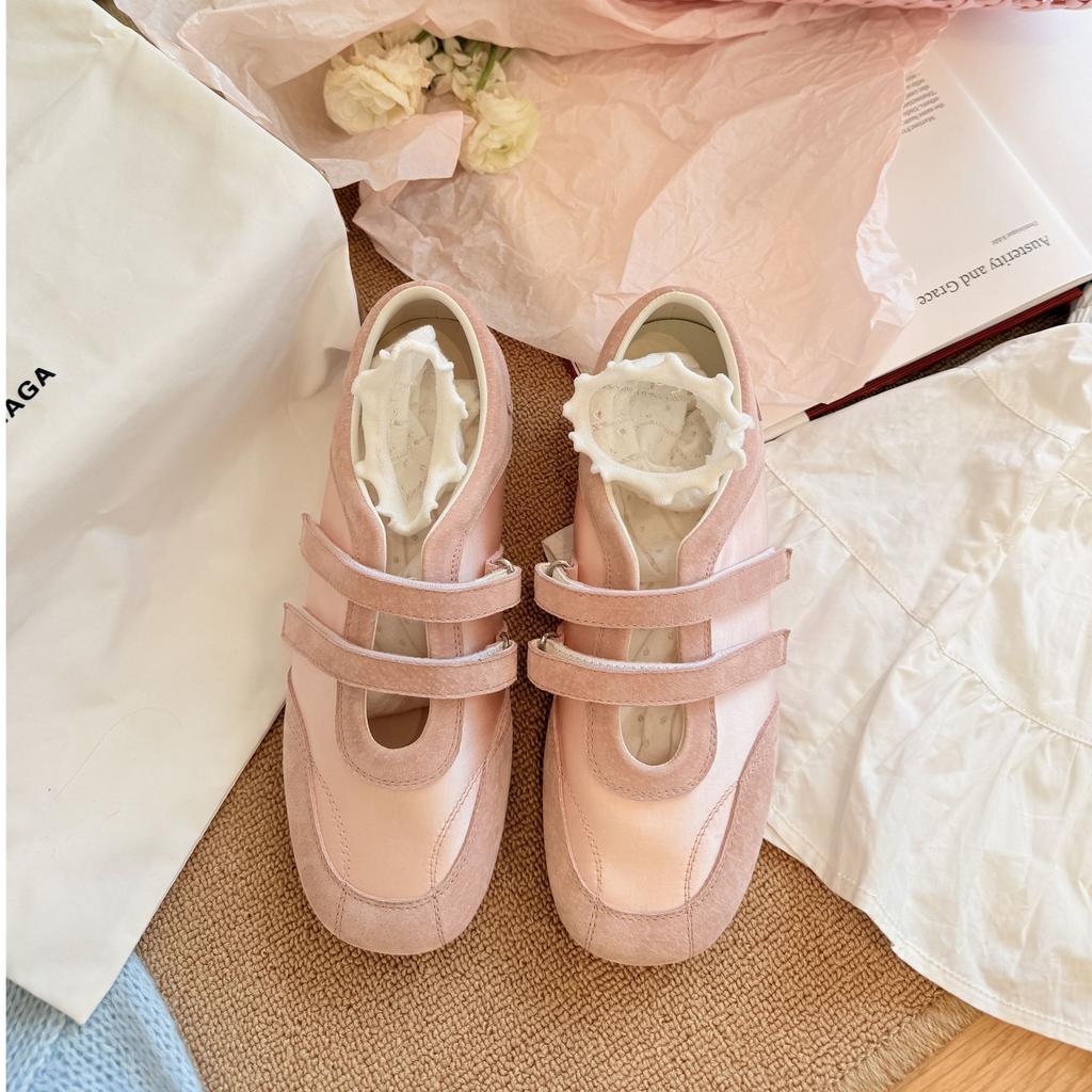 Modische Ballerina-Schuhe im französischen Mary Jane-Stil für Damen, Frühling, lässige flache Sohle, Einzelne Schuhe, elegant, bequem, modische Sneaker