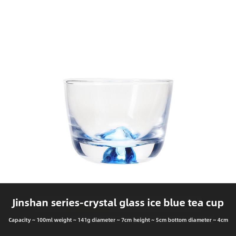 BRGold Plating Crystal Glass Tea Bowl Tea Cup HomeHandmade Crystal Glass Teacup Teabowl Thickened Kung Fu Tea Set Ceremony GiftEY 100ml-200ml