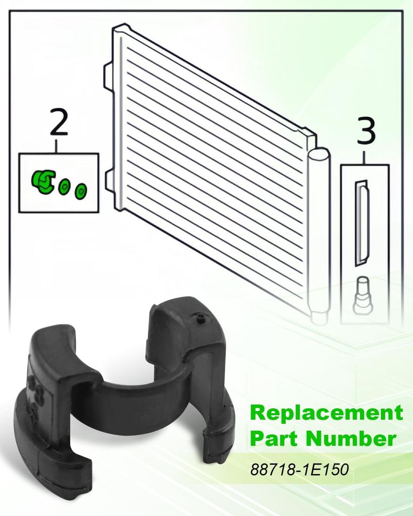 Xiaomi 1/2 Set 88718-1E150 A/C Condensor Hard Line Lock Clamp Clip Fit for Toyota Corolla Camry Highlander RAV4 Venza 2018-2023