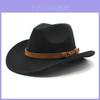 Cappello da Cowboy Western con Tessitura in Raso per Uomo e Donna Protezione Solare Estiva Invernale