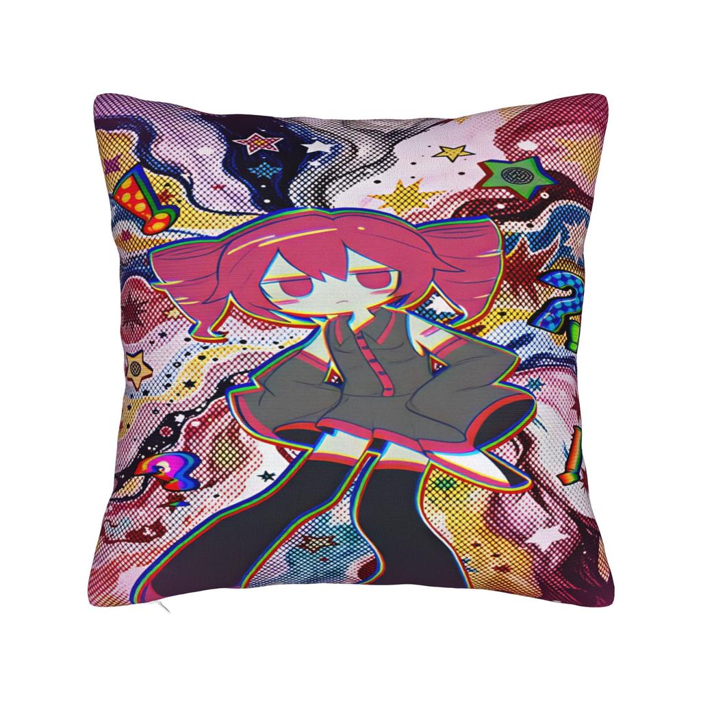 Kasane Teto Character Pillow Cover Funny Pillow Case For Sofa Couch Bed Living Room Soft Pillowcases Gift