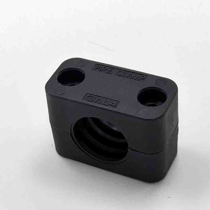 

2PCS Black Plastic Pipe Bolted Clips Assortment Kit 6-102mm Diameter Tube Fastener Clamps for Pipe Support without Screws Diameter 6mm