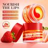 Strawberry Vaseline Hydrating and Glossy Nourishing Dual-color Lip Mask Moisturizing and Eliminating Dead Lip Care