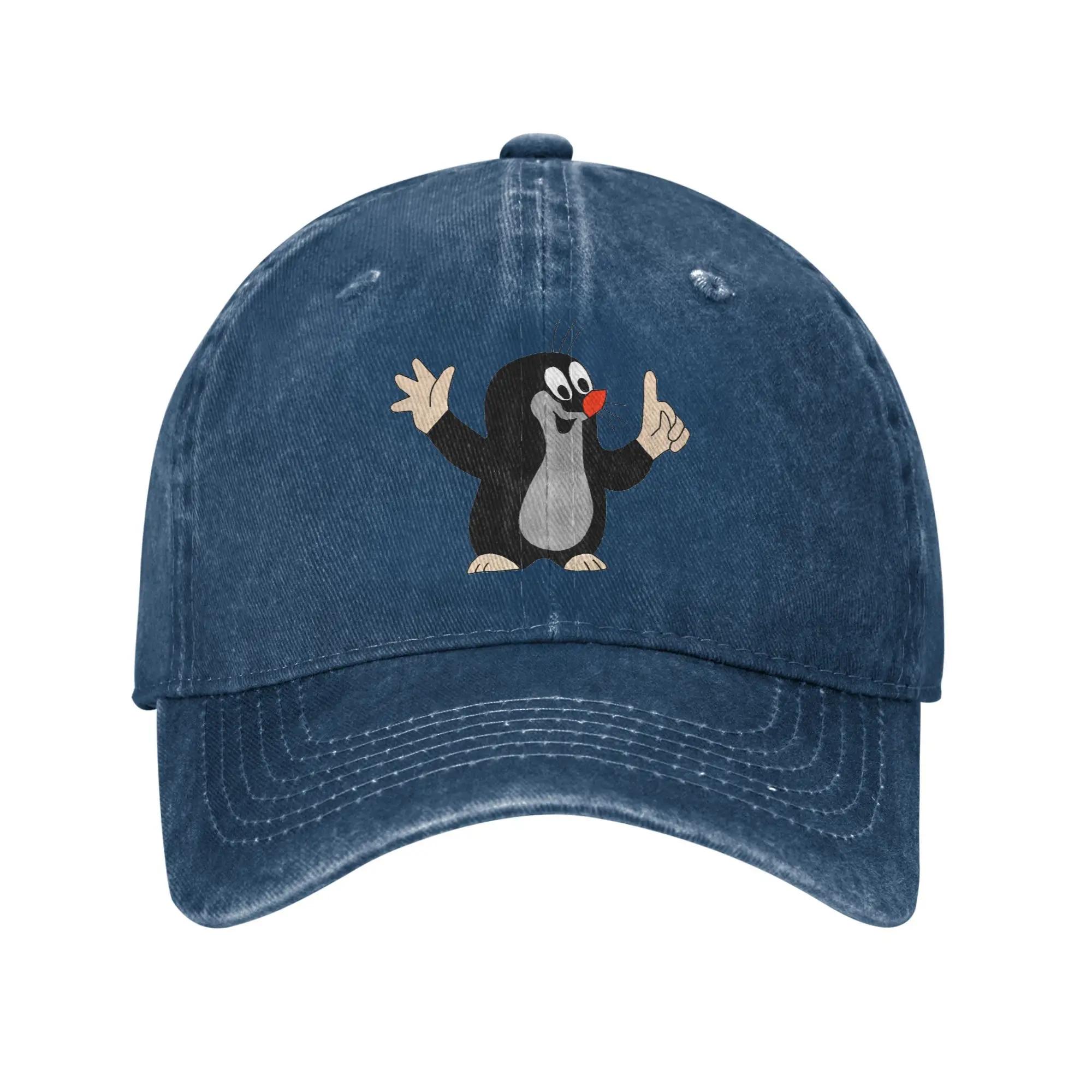 

The Little Mole Baseball Cap Sun Outdoor Sports Wholesale Washed Trucker Hat Men Women Vintage Custom DIY Baseball Caps One Size