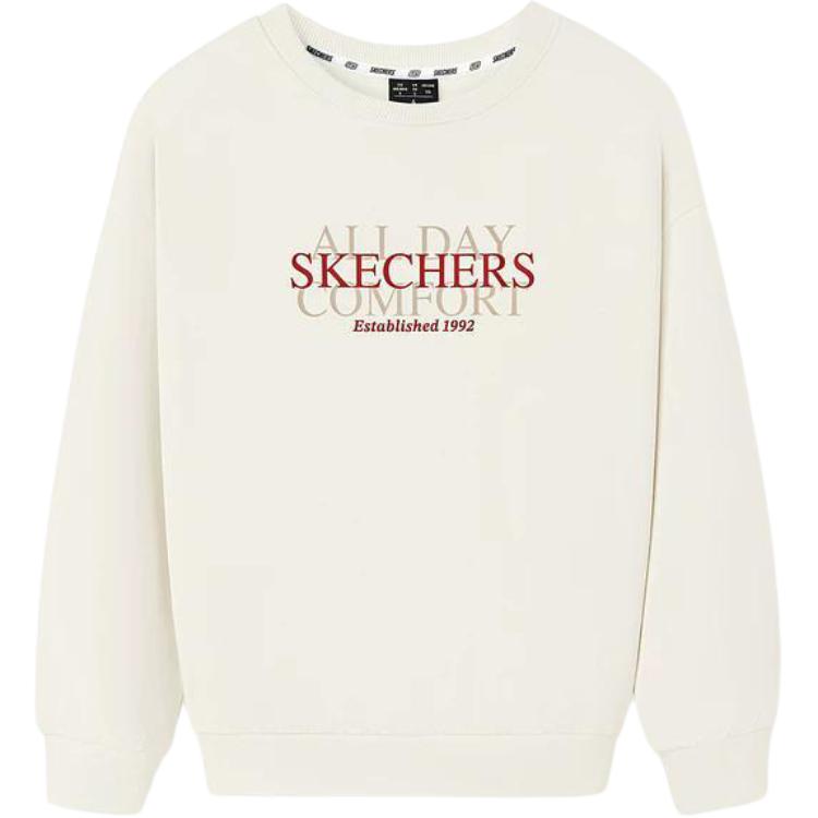 Skechers Fw25 Round Neck Pullover Sports Casual Warm Long Sleeve Sweatshirt Unisex sweatshirt L325U106-06P3 S