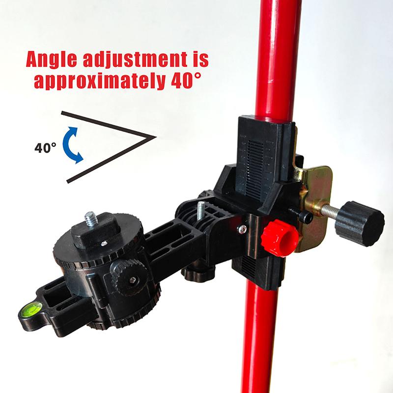 360 Degree Rotating Steel Pipe Level Telescopic Rod Fine Adjustment Pan Tilt Lifting Rod Multifunctional Adjustable Pan Tilt