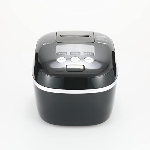 Tiger Thermos (TIGER) Rice Cooker 5.5 Cups Pressure IH Earthenware Pot Coating with Super Delicious Function Freshly Cooked Moss Black JPC-G100KM