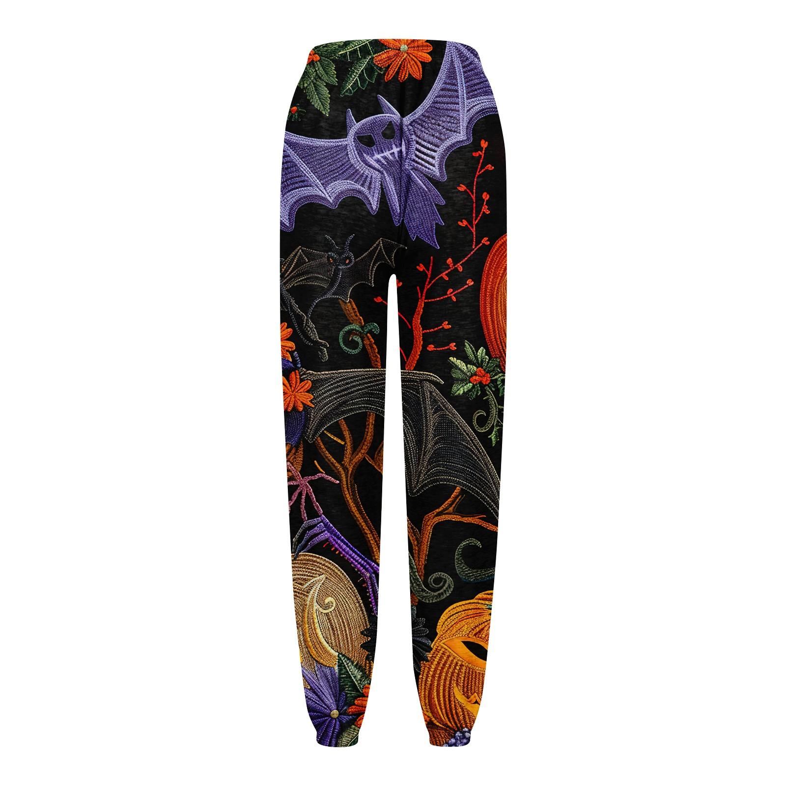 Женские модные спортивные повседневные спортивные штаны с карманами и шнурком с принтом — фото 5