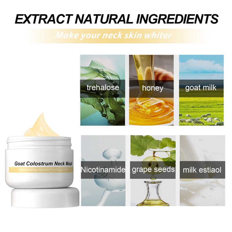 Rozjasní, zpevní a zkrášlí krk maska ​​vyblednutí linií krku jemné linky lift masážní péče o krk