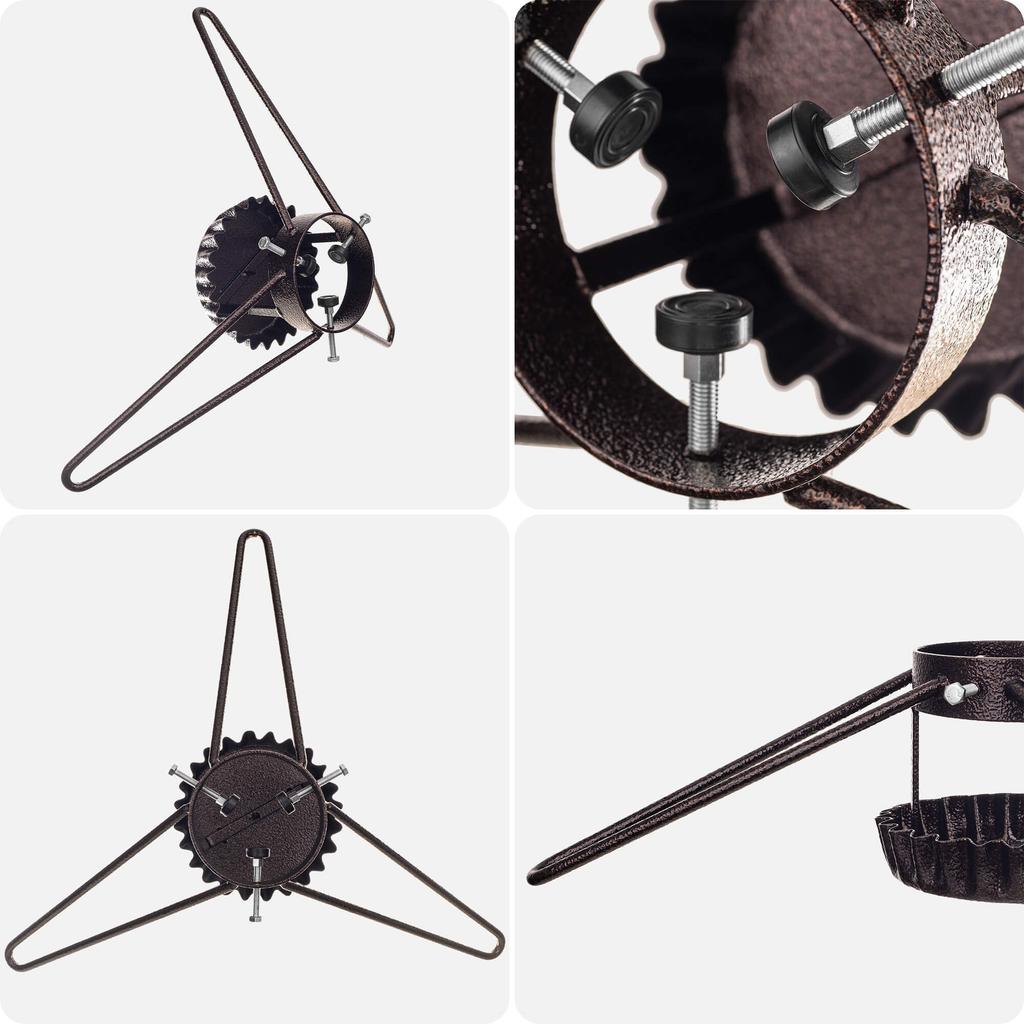 KADAX Christmas Tree Stand, Metal, Copper, 58cm