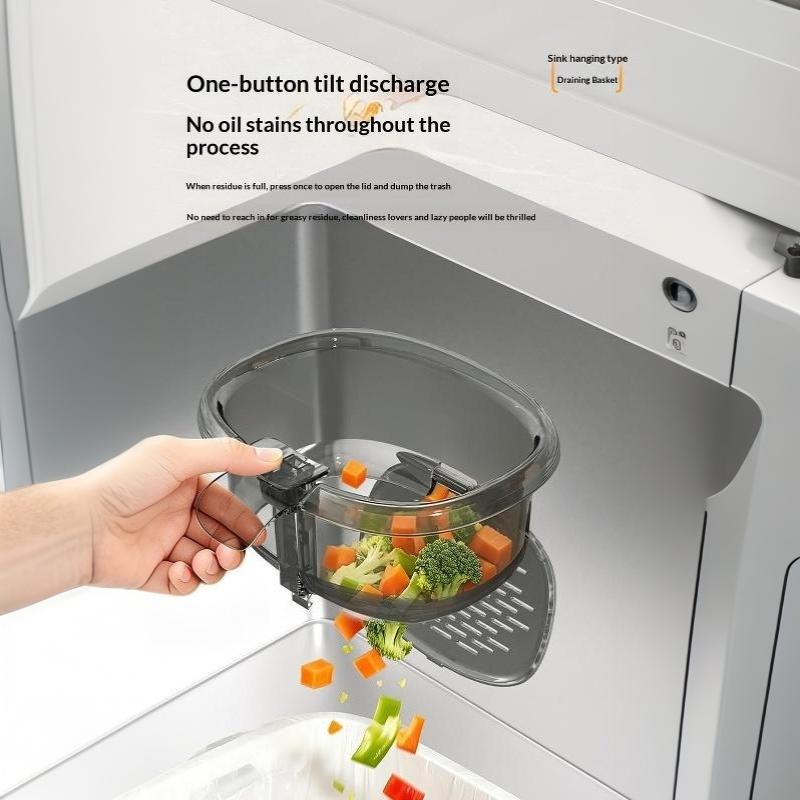 Sink Hanging Drain Basket Heat Resistant Food Grade Kitchen Vegetable Washing Drain Rack for Kitchen Food Scrap Filtering