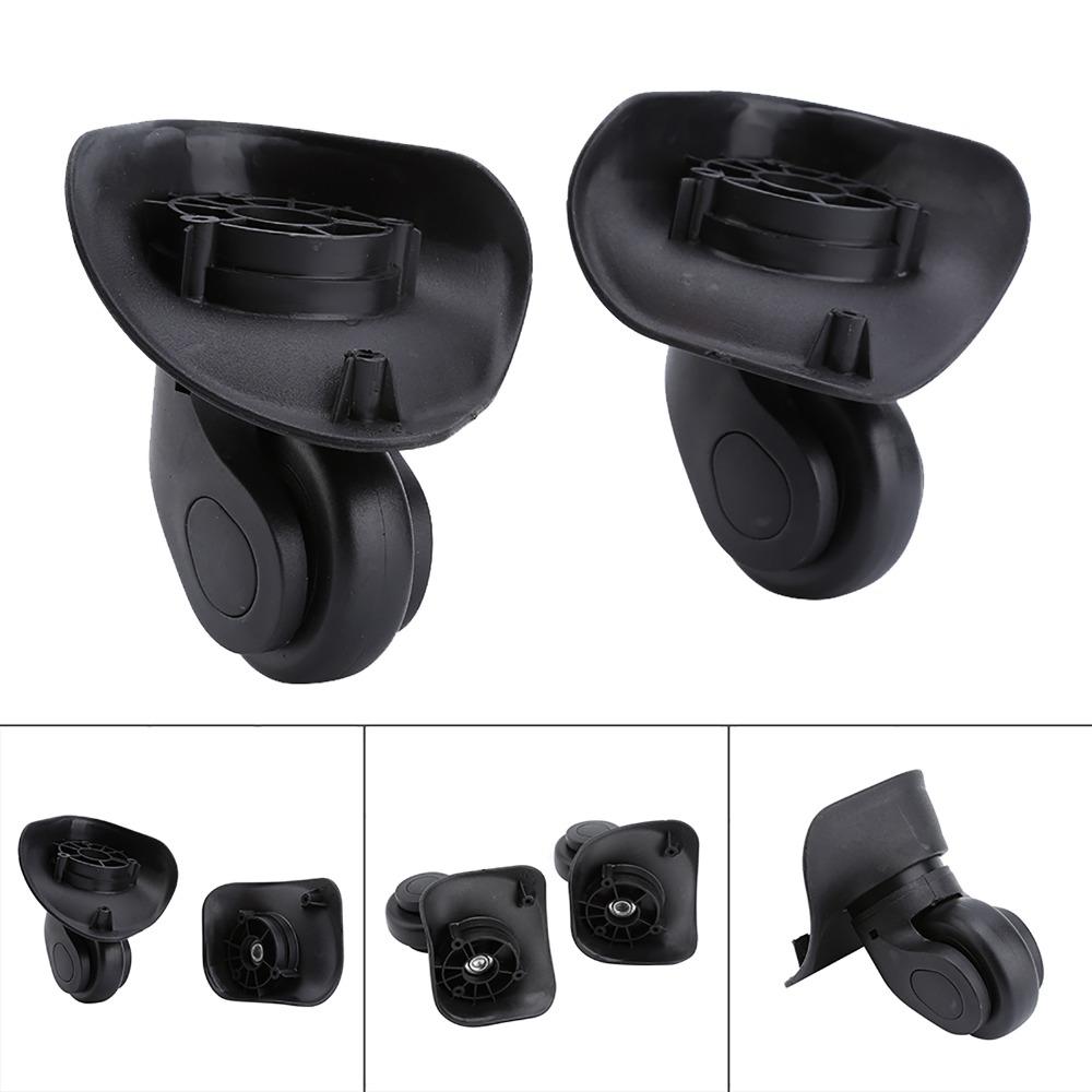1 Pair ABS Luggage Replacement Wheels 360° Silent Spinner Wear-Proof Suitcase Wheels Replacement Luggage Repair Wheels