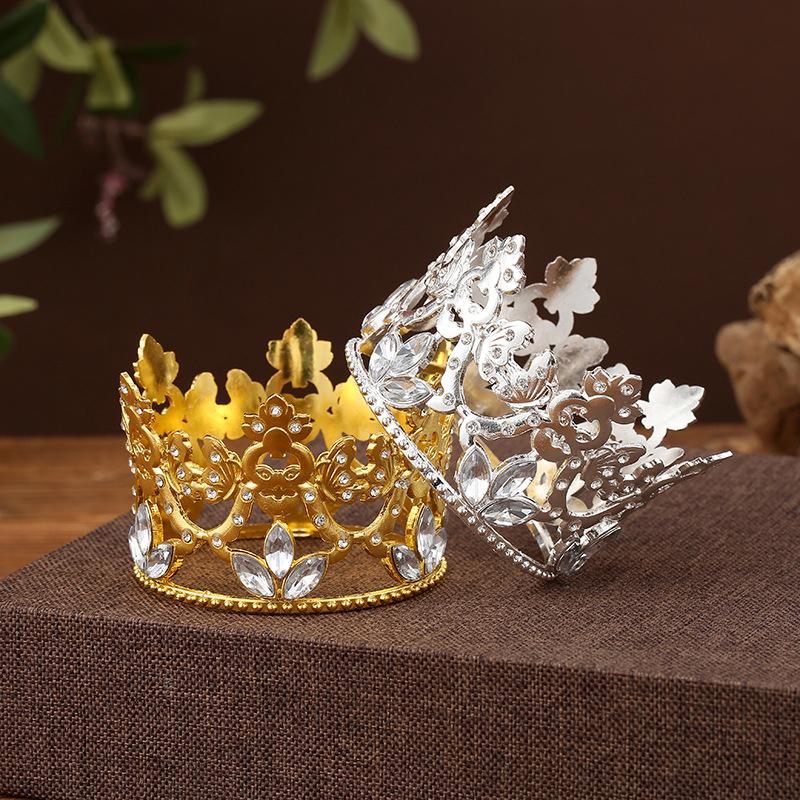 Bridal Wedding Tiaras Little Crown Brithday Cake Baking Decorative Head Jewelry Children'S Small Diadem Hair Accessories