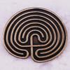 Retro Celtic Maze Metal Brooch Ornament