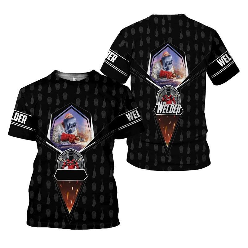 3D Digitaldruck T-Shirt Teenager Herren Kurzarm Oberteil Vielseitig Atmungsaktiv
