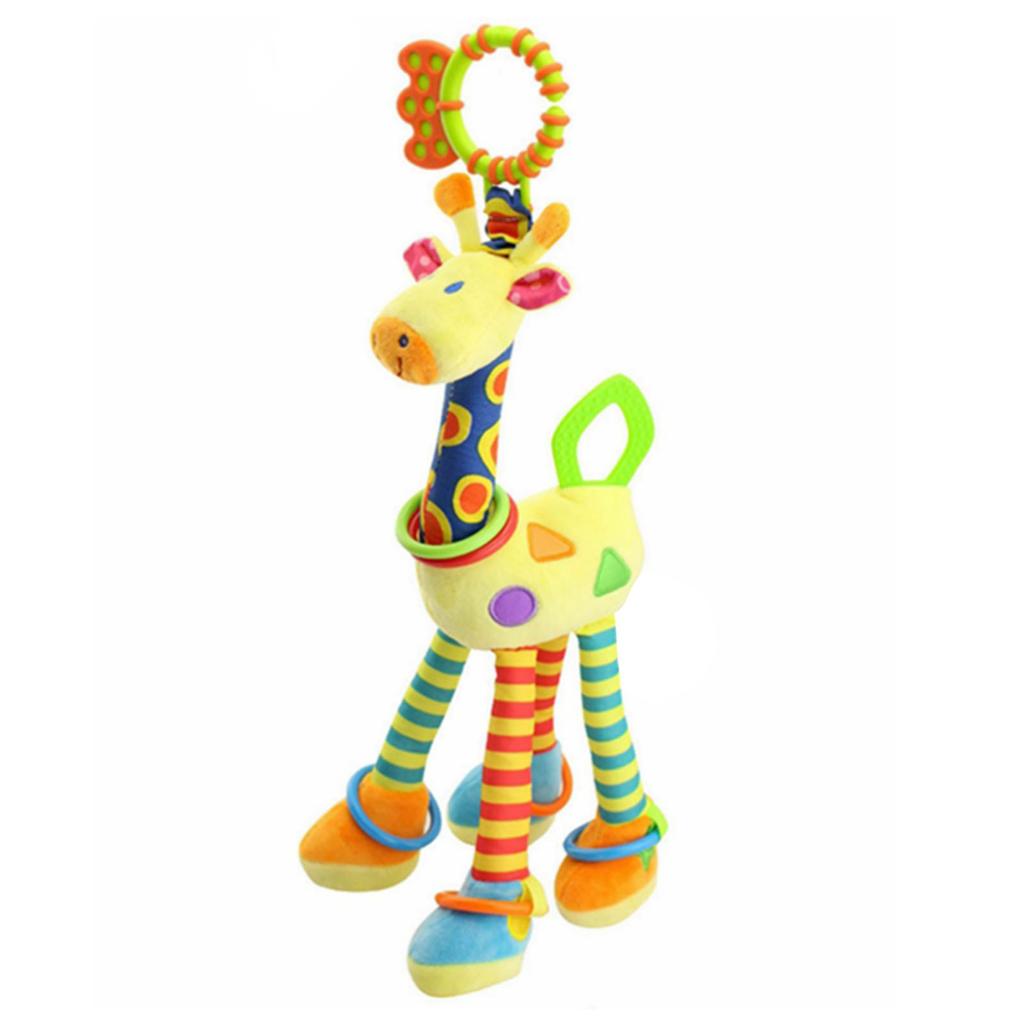 Baby Plush Cartoon Animal Toy For Crib Hanging Baby Carriage Hanging Soft
