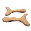 Beech Gua Sha Fish Tail Massager for Full-Body Acupoint Therapy