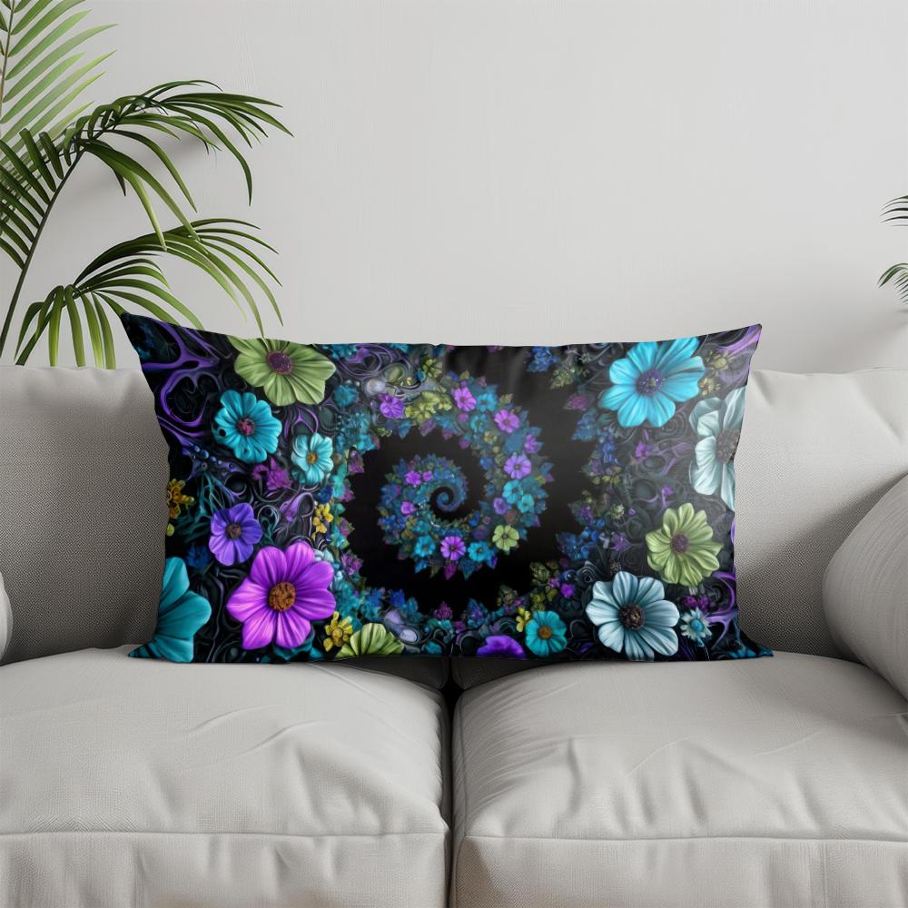 Home Decor Christmas Ornament-Patterned Pillow Suitable For Sofa Bedroom Car Pillow Cover Cushion Rectangular Back Cushion