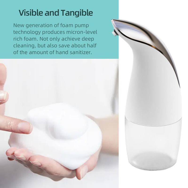 Touchless Soap Dispenser Automatic Induction Foam Dispenser for Bathroom Equipment Kitchen Toilet Sanitizer ABS+PC | Liquid Soap Dispensers (White)