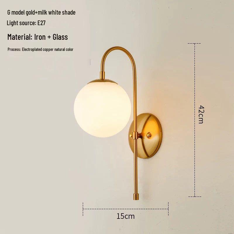 Modern Nordic LED Wall Lamp for Bedroom and Living Spaces