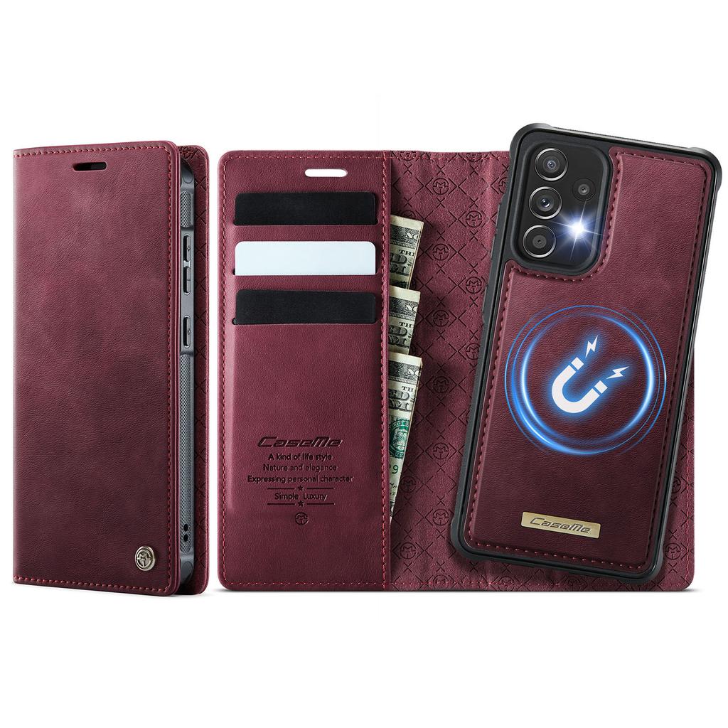 Pro Samsung Galaxy A52s 5G/Galaxy A52 5G Magnetické pouzdro Blokování RFID Odnímatelná peněženka Kožený kryt na telefon