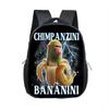 Kids Baby Cartoon School Bags 16inch Funny Italian Brainrot Small Backpack for 5-10 Years Old Tralalero Tralala Children Bookbag