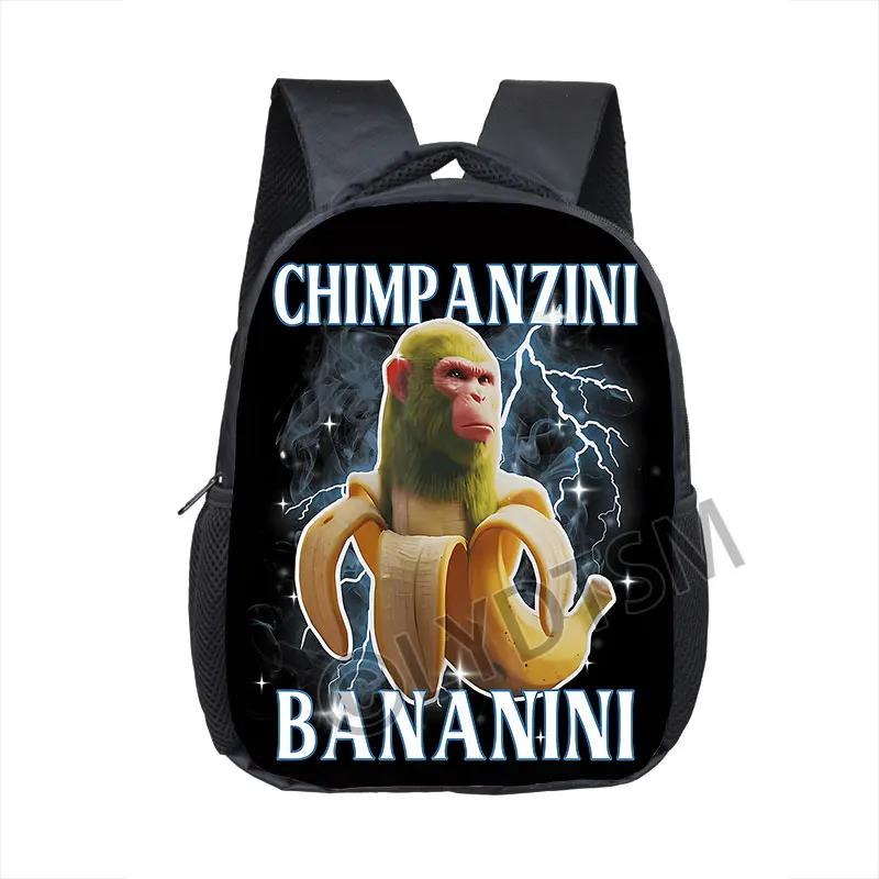 Kids Baby Cartoon School Bags 16inch Funny Italian Brainrot Small Backpack for 5-10 Years Old Tralalero Tralala Children Bookbag
