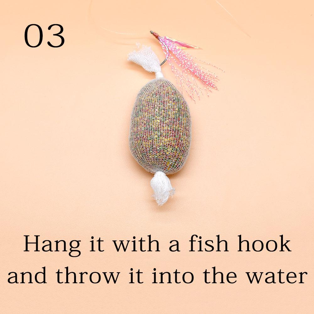 MNFT 1Pcs PVA Mesh Carp Fishing Fast Dissolving No Residue No Smell 25 / 37 /44 MM