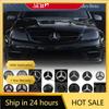 DIQ4   New 2025 Hot Car Front Grill Logo Light Mirror Face LED Badge For Mercedes Benz 08-14 B-Class W245 B180 C-Class W204 C200 C250 C