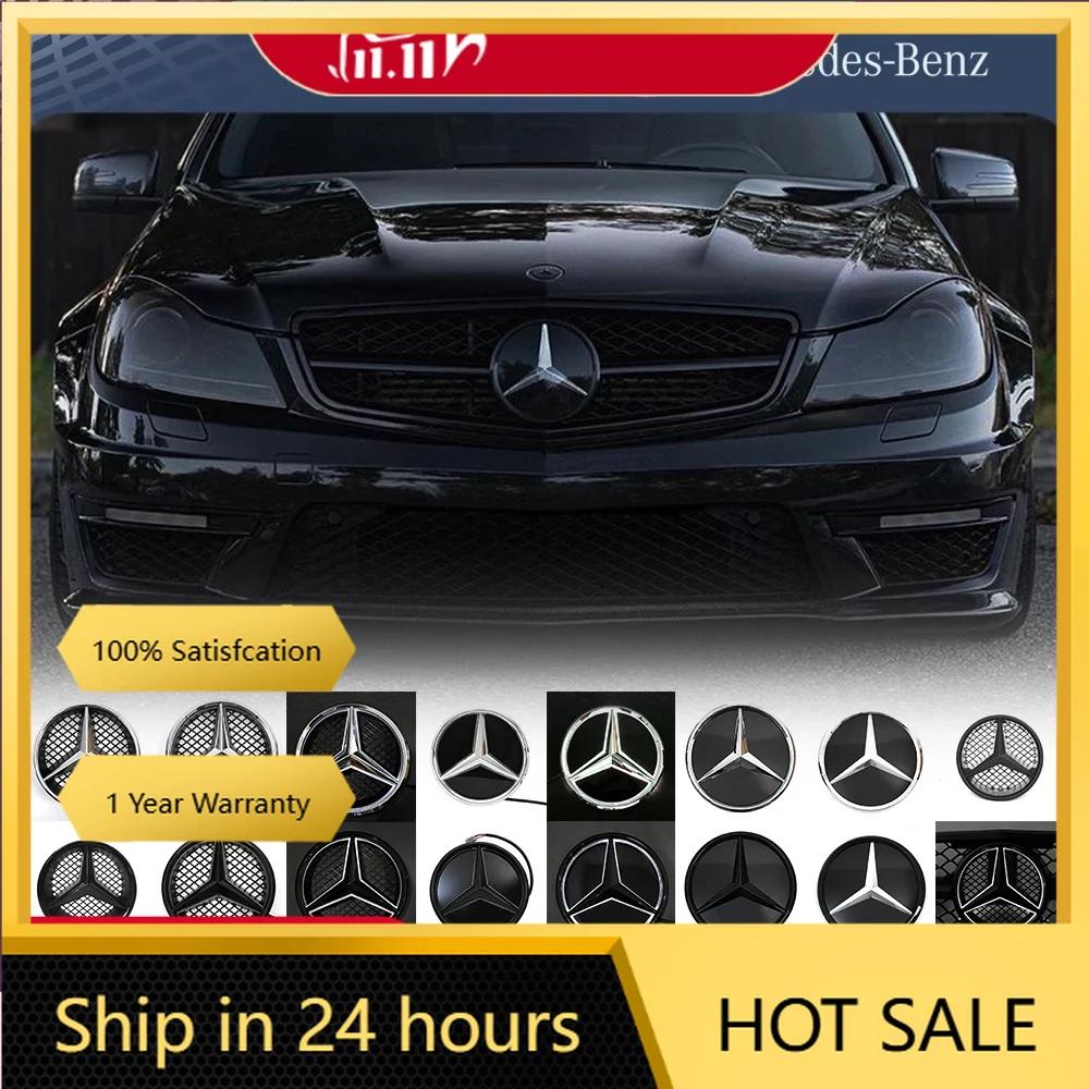 DIQ4   New 2025 Hot Car Front Grill Logo Light Mirror Face LED Badge For Mercedes Benz 08-14 B-Class W245 B180 C-Class W204 C200 C250 C