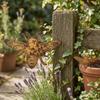 Abeja Metálica Calada Miel Envejecida Abeja de Miel Decoración de Jardín para Maceta
